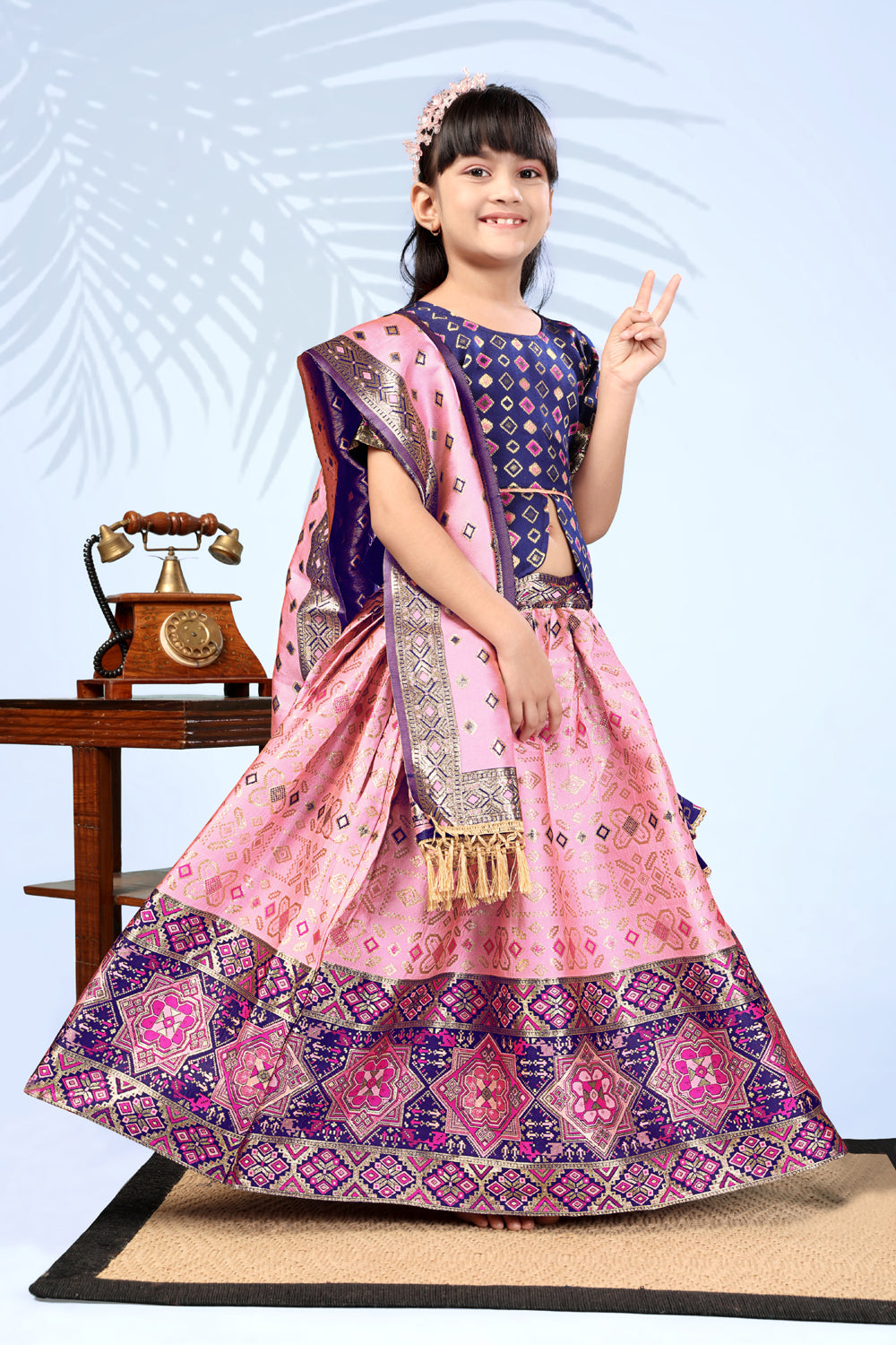Baby Girls Lehenga Choli Ethnic Wear, Embellished Lehenga Choli