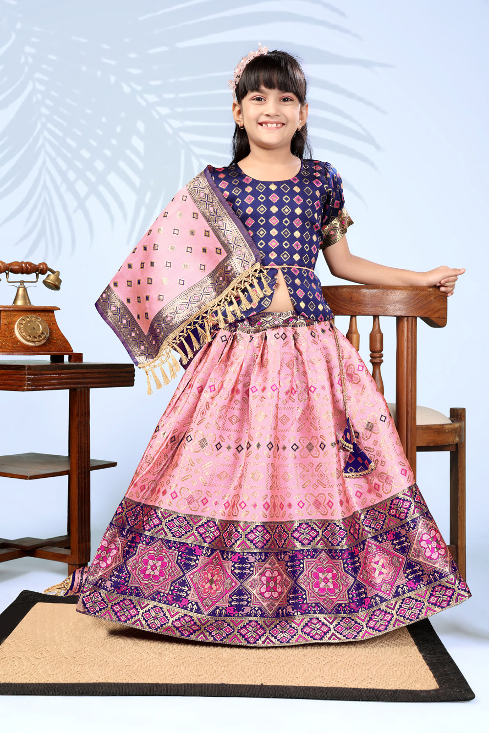 Baby Girls Lehenga Choli Ethnic Wear, Embellished Lehenga Choli