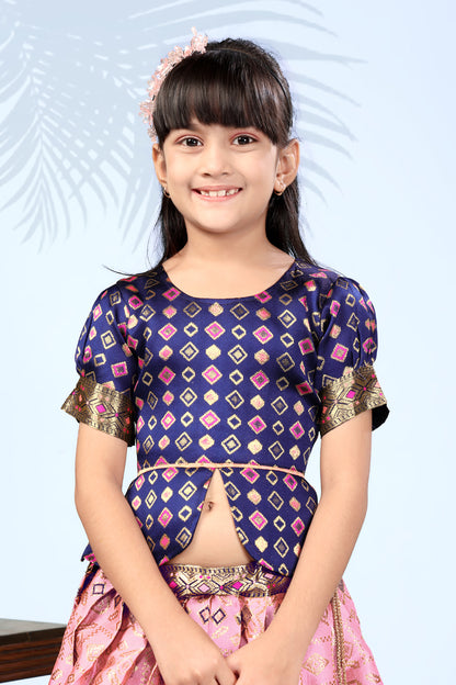 Baby Girls Lehenga Choli Ethnic Wear, Embellished Lehenga Choli