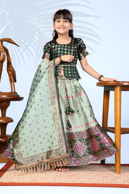 Baby Girls Lehenga Choli Ethnic Wear, Embellished Lehenga Choli