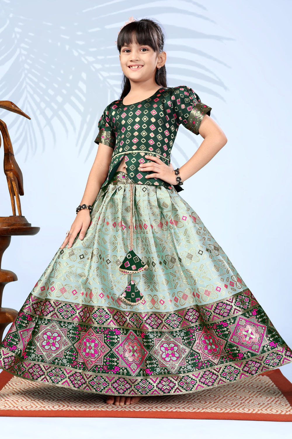 Baby Girls Lehenga Choli Ethnic Wear, Embellished Lehenga Choli