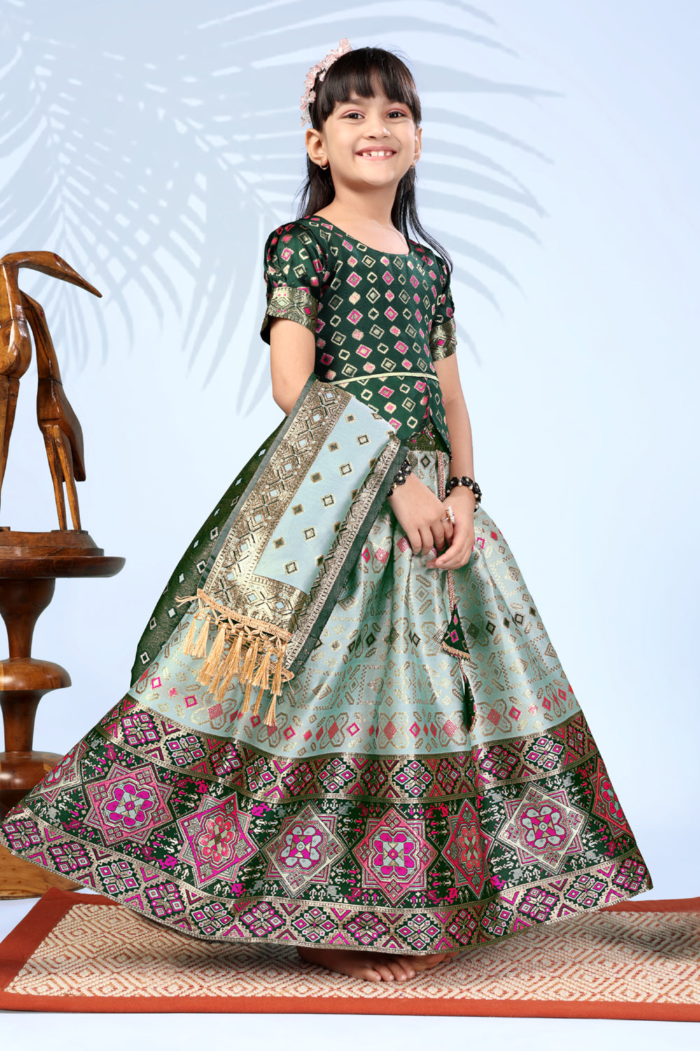 Baby Girls Lehenga Choli Ethnic Wear, Embellished Lehenga Choli