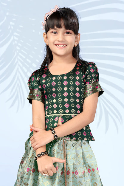 Baby Girls Lehenga Choli Ethnic Wear, Embellished Lehenga Choli