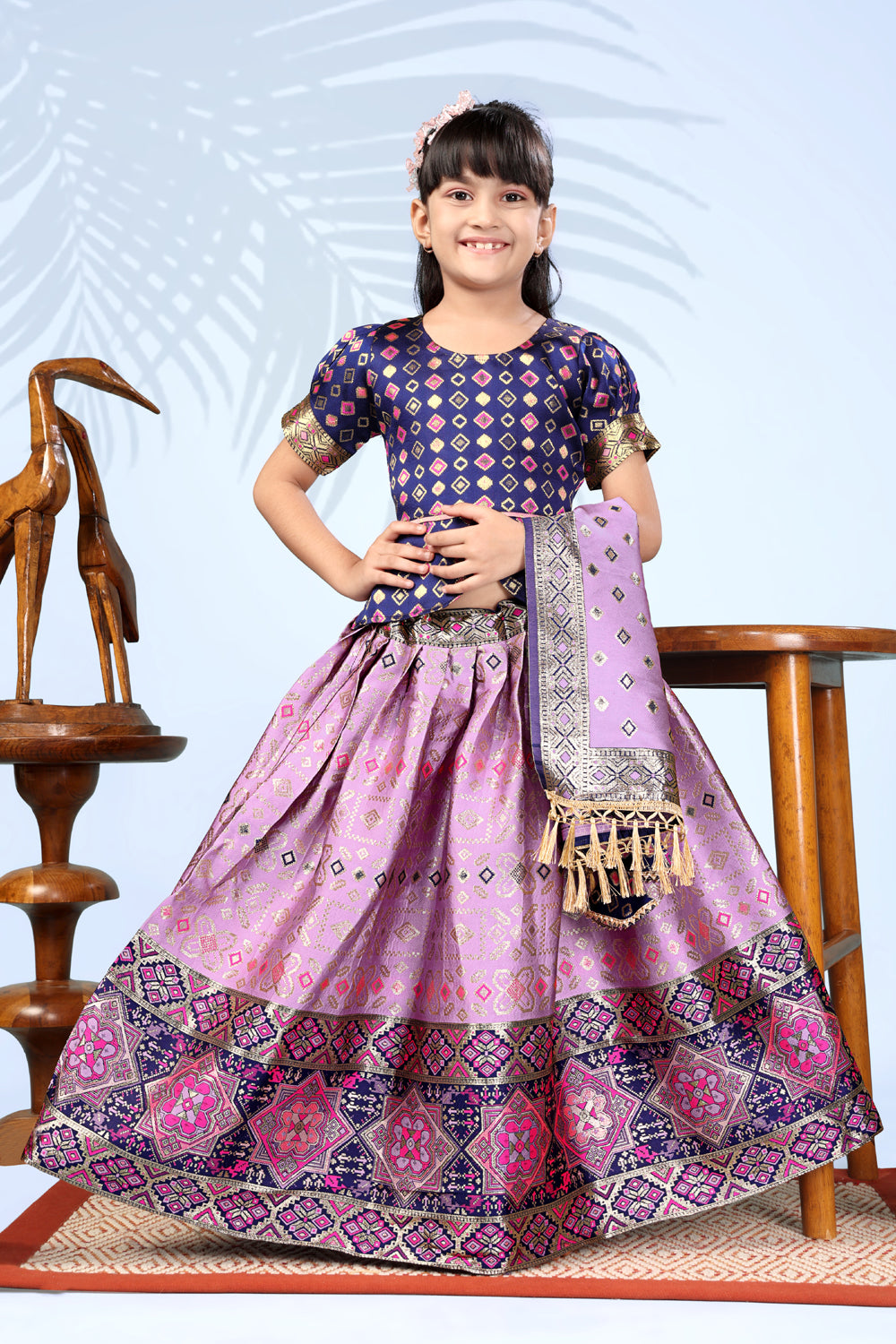 Baby Girls Lehenga Choli Ethnic Wear, Embellished Lehenga Choli