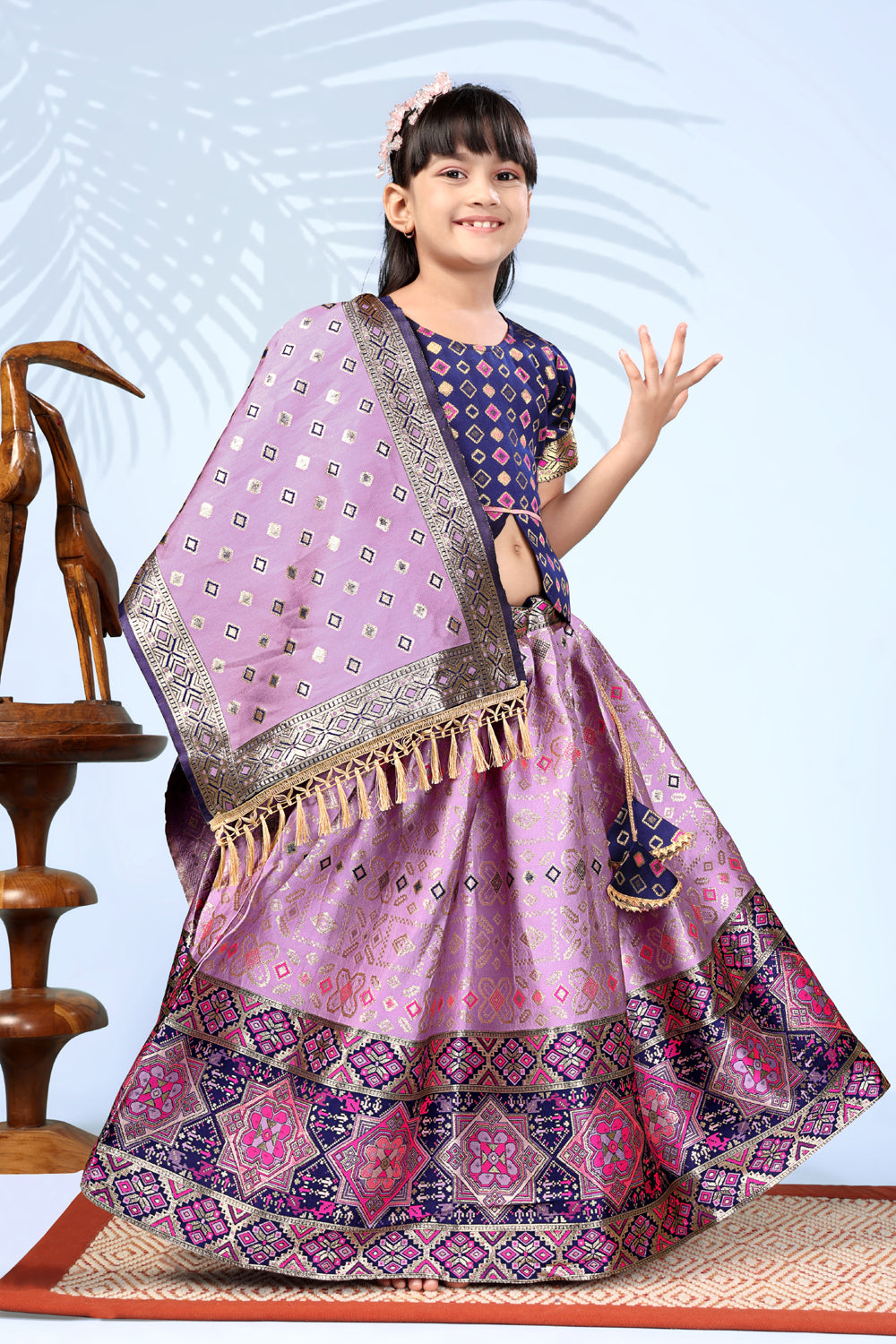 Baby Girls Lehenga Choli Ethnic Wear, Embellished Lehenga Choli