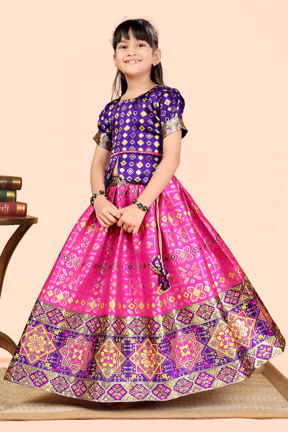 Baby Girls Lehenga Choli Ethnic Wear, Embellished Lehenga Choli