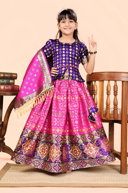 Baby Girls Lehenga Choli Ethnic Wear, Embellished Lehenga Choli