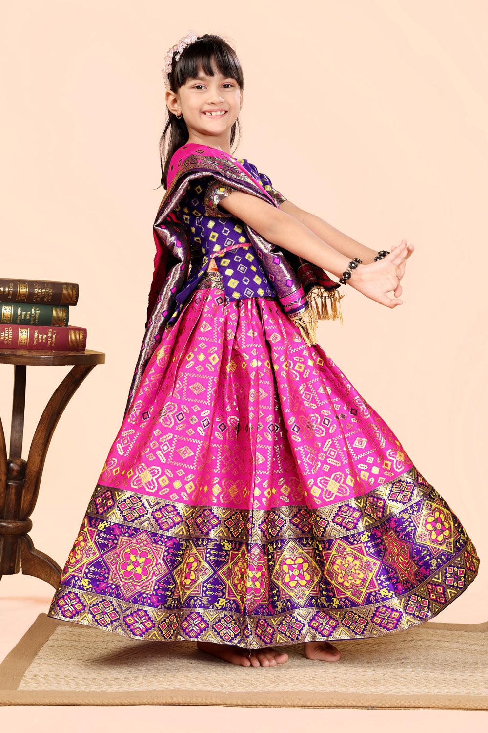 Baby Girls Lehenga Choli Ethnic Wear, Embellished Lehenga Choli
