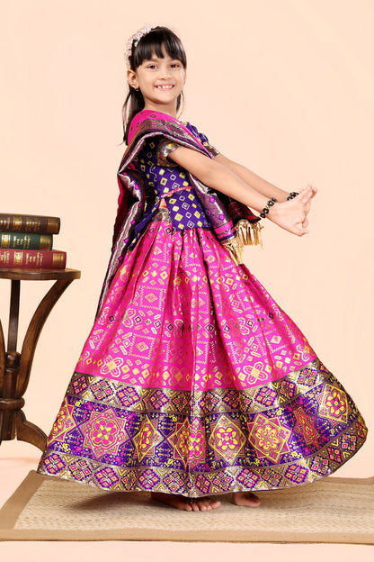 Baby Girls Lehenga Choli Ethnic Wear, Embellished Lehenga Choli