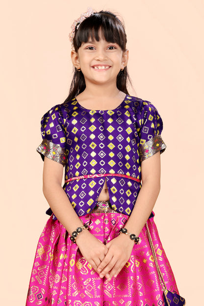 Baby Girls Lehenga Choli Ethnic Wear, Embellished Lehenga Choli