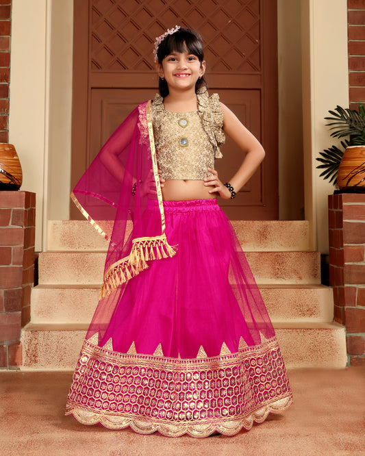Baby Girls Lehenga Choli Ethnic Wear, Embellished Lehenga Choli