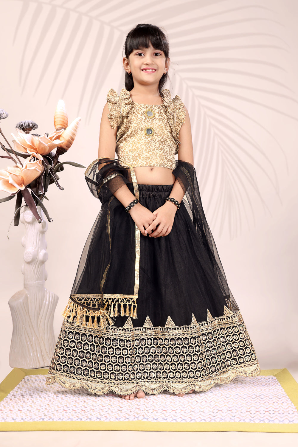 Baby Girls Lehenga Choli Ethnic Wear, Embellished Lehenga Choli