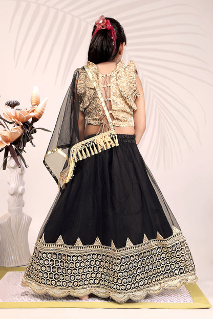 Baby Girls Lehenga Choli Ethnic Wear, Embellished Lehenga Choli