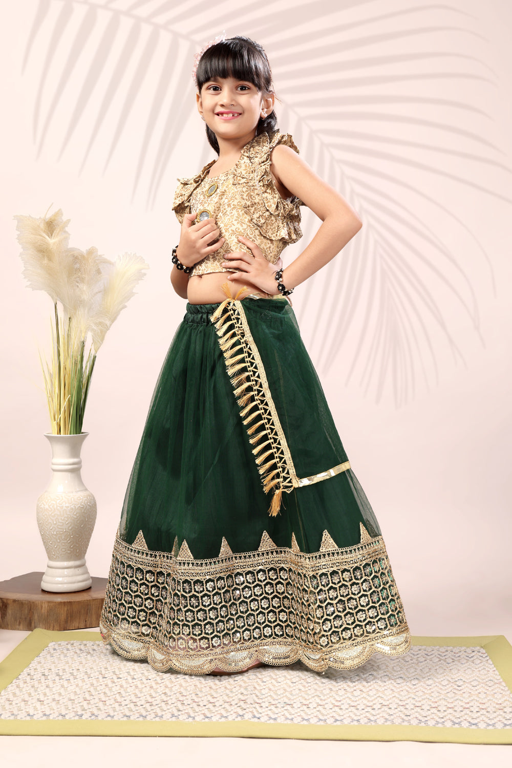 Baby Girls Lehenga Choli Ethnic Wear, Embellished Lehenga Choli
