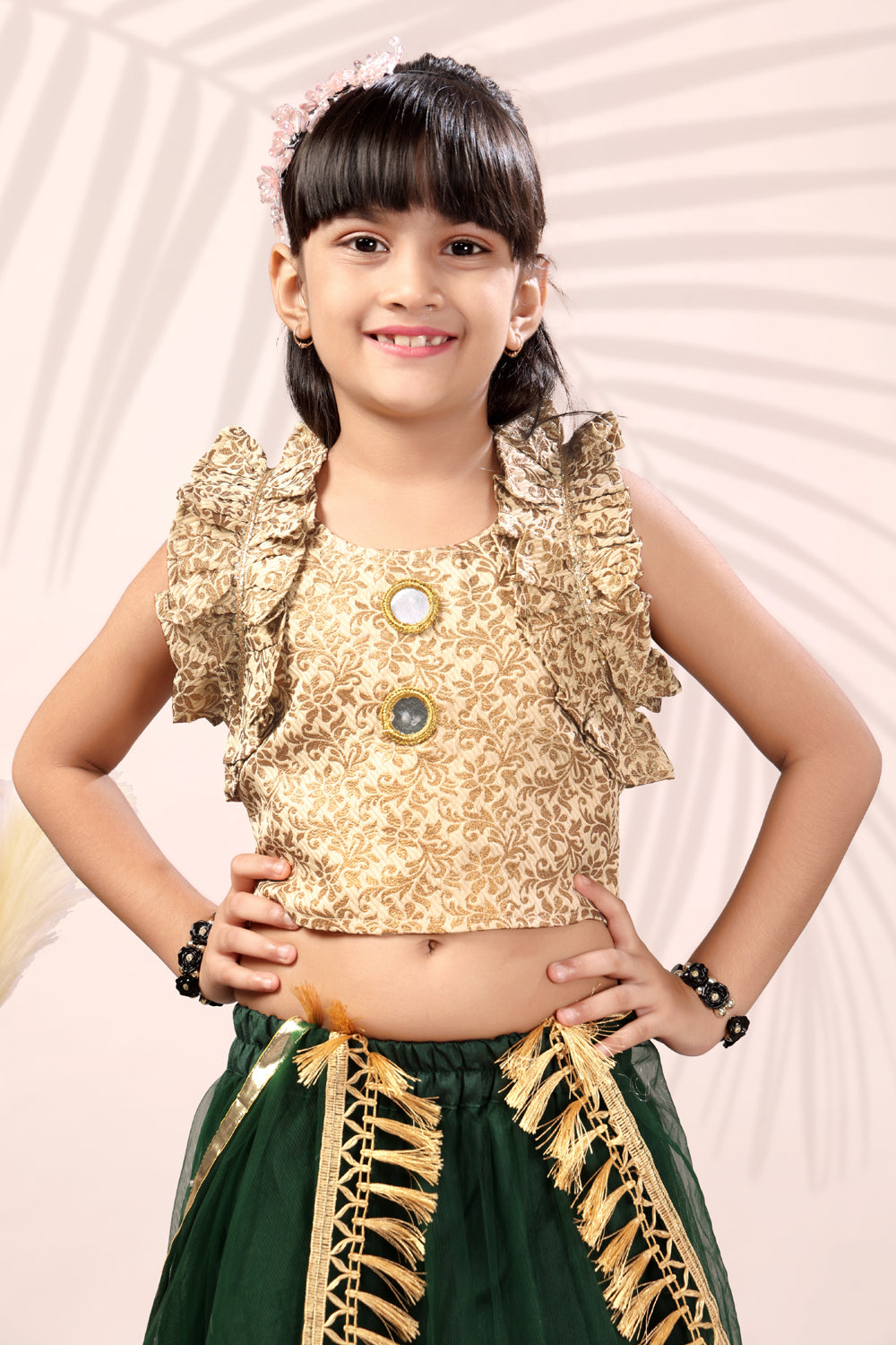 Baby Girls Lehenga Choli Ethnic Wear, Embellished Lehenga Choli