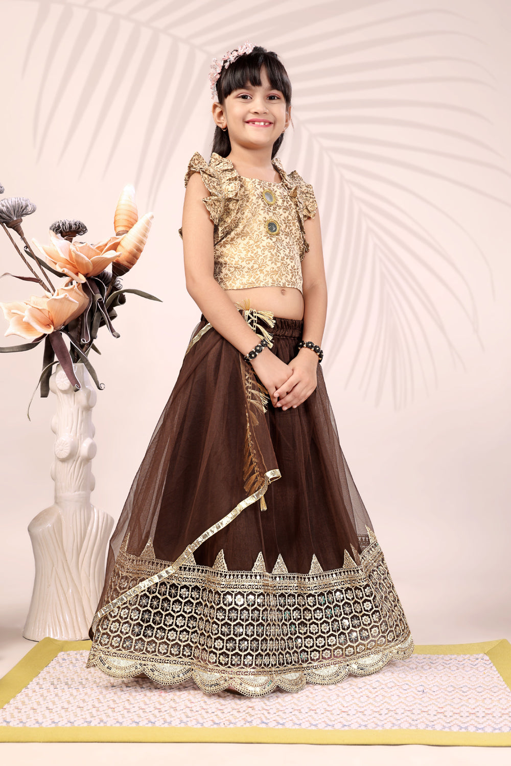 Baby Girls Lehenga Choli Ethnic Wear, Embellished Lehenga Choli