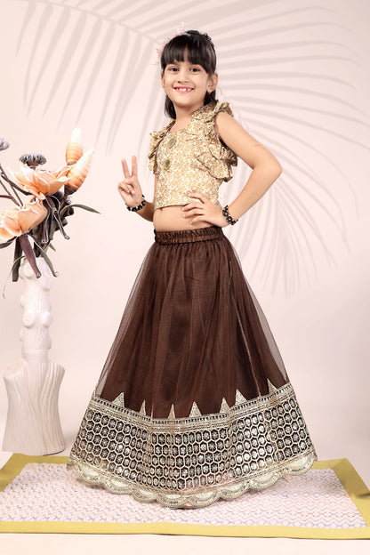 Baby Girls Lehenga Choli Ethnic Wear, Embellished Lehenga Choli