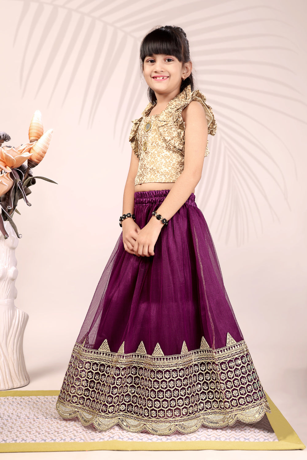Baby Girls Lehenga Choli Ethnic Wear, Embellished Lehenga Choli