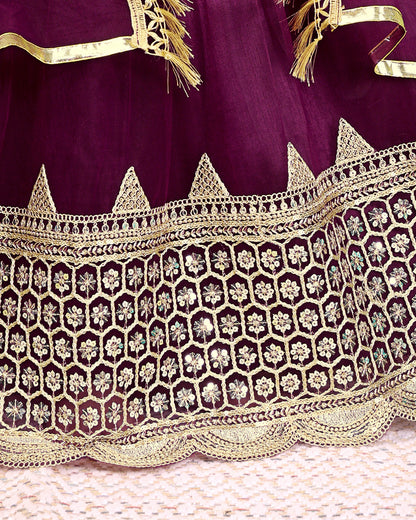 Baby Girls Lehenga Choli Ethnic Wear, Embellished Lehenga Choli