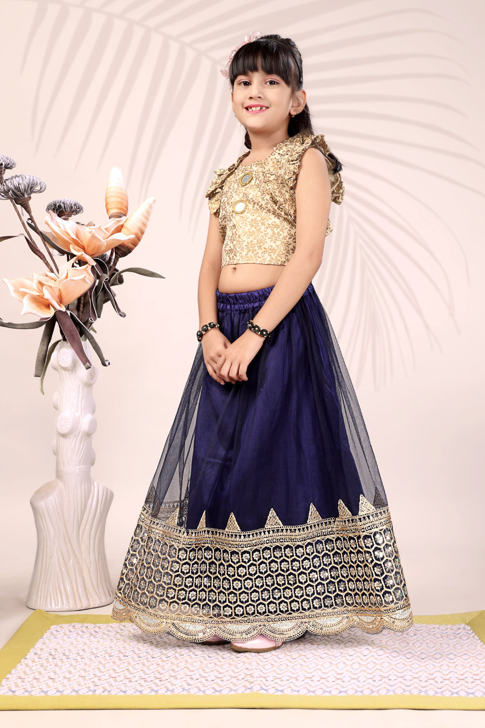 Baby Girls Lehenga Choli Ethnic Wear, Embellished Lehenga Choli