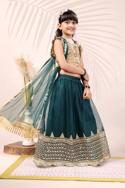Baby Girls Lehenga Choli Ethnic Wear, Embellished Lehenga Choli