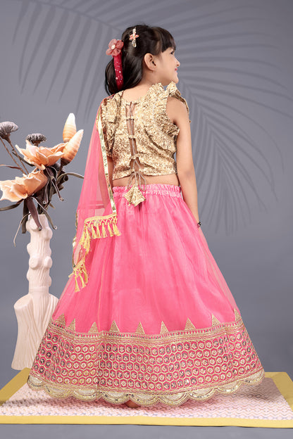Baby Girls Lehenga Choli Ethnic Wear, Embellished Lehenga Choli