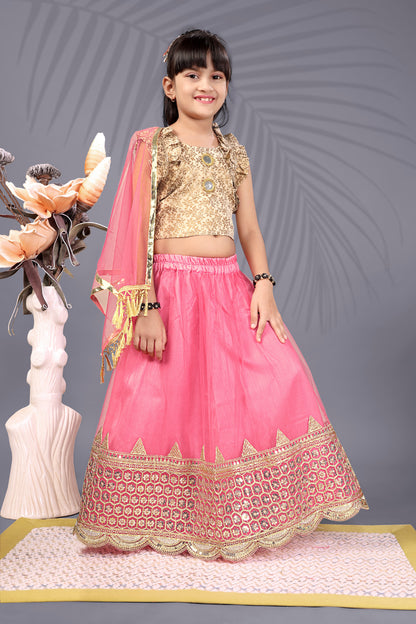 Baby Girls Lehenga Choli Ethnic Wear, Embellished Lehenga Choli
