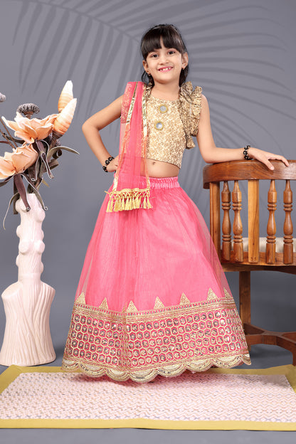 Baby Girls Lehenga Choli Ethnic Wear, Embellished Lehenga Choli