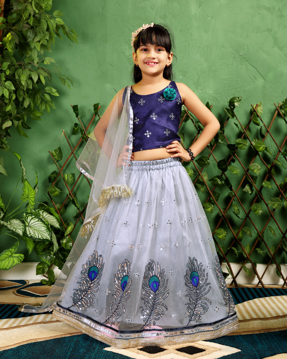 Baby Girls Lehenga Choli Ethnic Wear, Embellished Lehenga Choli