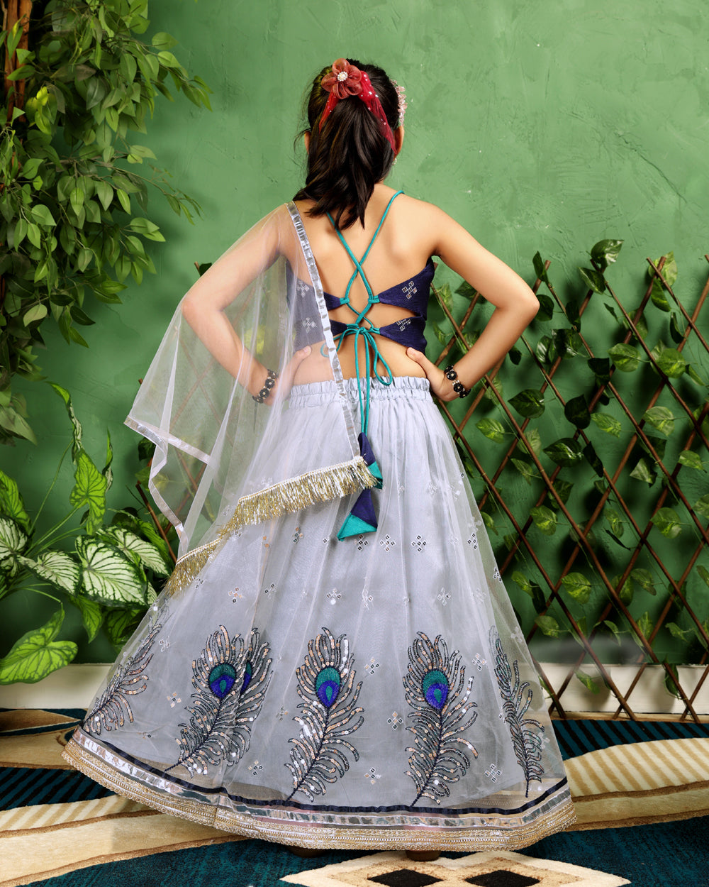 Baby Girls Lehenga Choli Ethnic Wear, Embellished Lehenga Choli