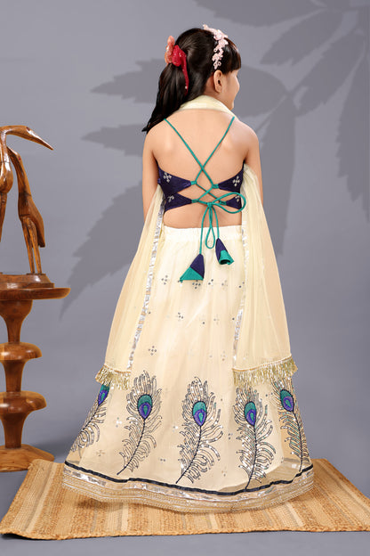 Baby Girls Lehenga Choli Ethnic Wear, Embellished Lehenga Choli