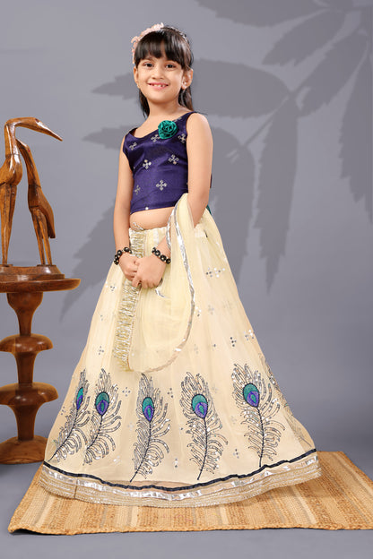 Baby Girls Lehenga Choli Ethnic Wear, Embellished Lehenga Choli