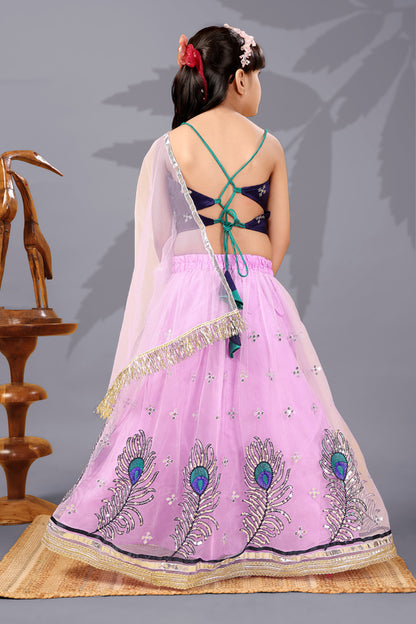 Baby Girls Lehenga Choli Ethnic Wear, Embellished Lehenga Choli