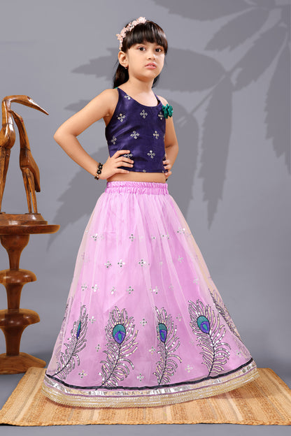 Baby Girls Lehenga Choli Ethnic Wear, Embellished Lehenga Choli