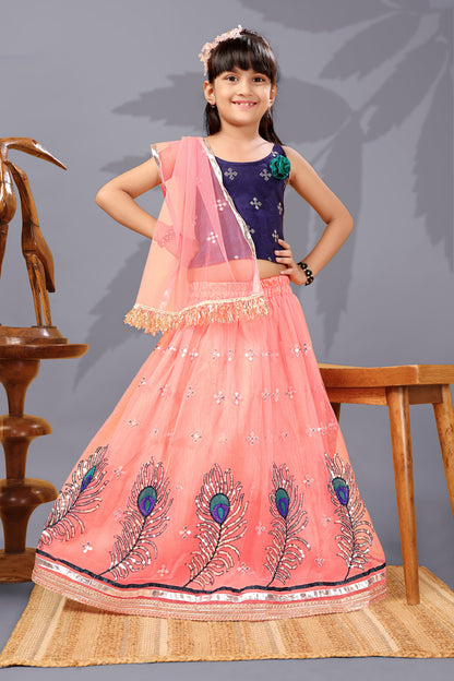 Baby Girls Lehenga Choli Ethnic Wear, Embellished Lehenga Choli