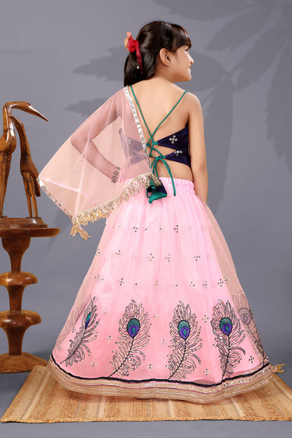 Baby Girls Lehenga Choli Ethnic Wear, Embellished Lehenga Choli