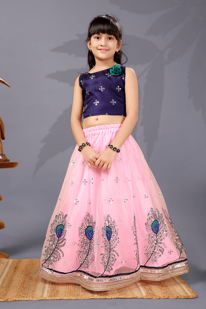 Baby Girls Lehenga Choli Ethnic Wear, Embellished Lehenga Choli