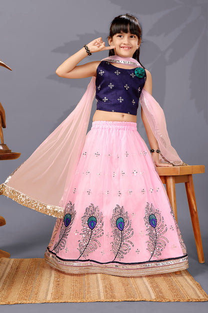 Baby Girls Lehenga Choli Ethnic Wear, Embellished Lehenga Choli
