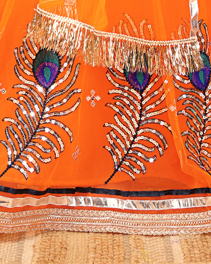 Baby Girls Lehenga Choli Ethnic Wear, Embellished Lehenga Choli
