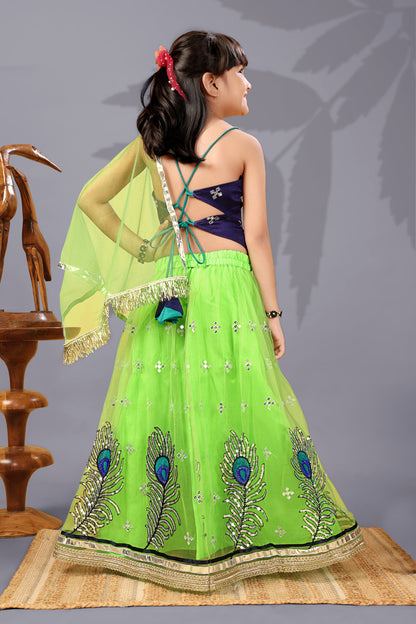 Baby Girls Lehenga Choli Ethnic Wear, Embellished Lehenga Choli