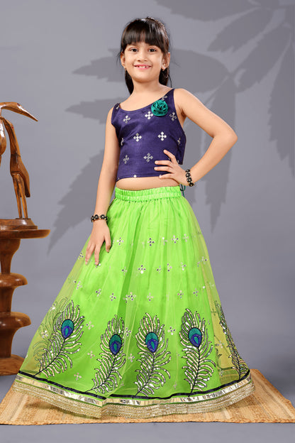 Baby Girls Lehenga Choli Ethnic Wear, Embellished Lehenga Choli