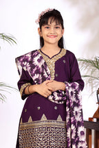 Girls Kurta Patiala Set with Dupatta – Designer Ethnic Wear for Kids Festive, Wedding & Party Outfit