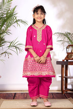 Girls Kurta Patiala Set with Dupatta – Designer Ethnic Wear for Kids Festive, Wedding & Party Outfit