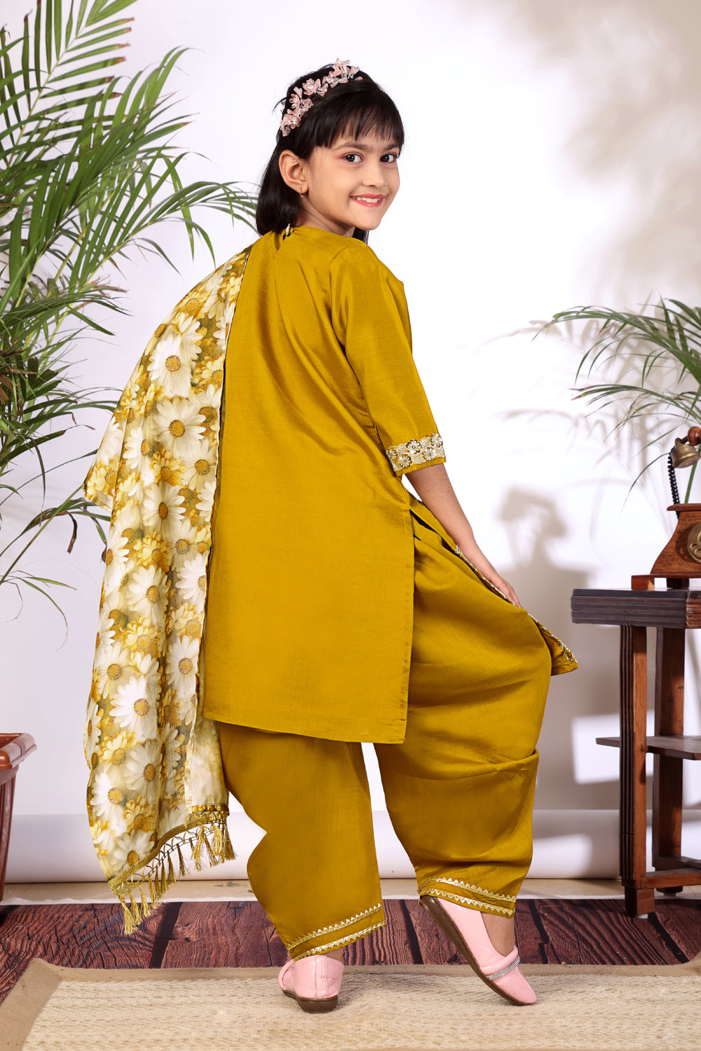 Girls Kurta Patiala Set with Dupatta – Designer Ethnic Wear for Kids Festive, Wedding & Party Outfit