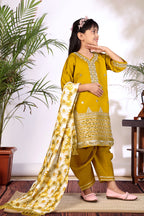Girls Kurta Patiala Set with Dupatta – Designer Ethnic Wear for Kids Festive, Wedding & Party Outfit