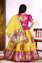 Girls Lehenga Choli Set with Banarasi Dupatta – Kids Festive Ethnic Wear | Wedding & Party Wear Dress