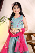 Girls Trendy Lehenga Choli Set with Net Dupatta – Kids Festive & Party Wear Ethnic Outfit