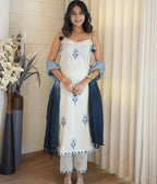 Off White Kurta Set for Women – Casual & Festive Wear