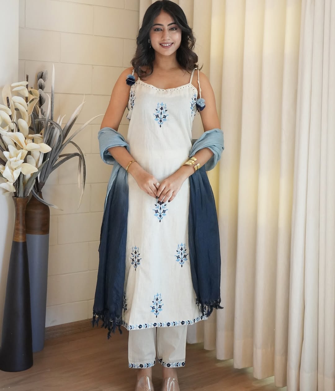 Off White Kurta Set for Women – Casual & Festive Wear