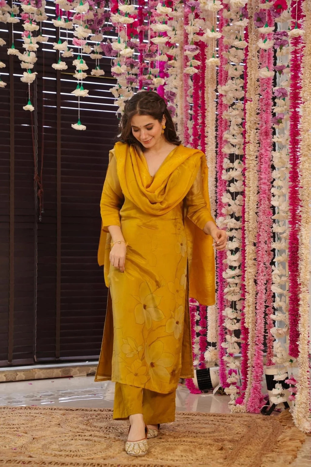 Women’s Floral Kurta Set with Dupatta | Ethnic Salwar Suit for Festive, Wedding & Party Wear